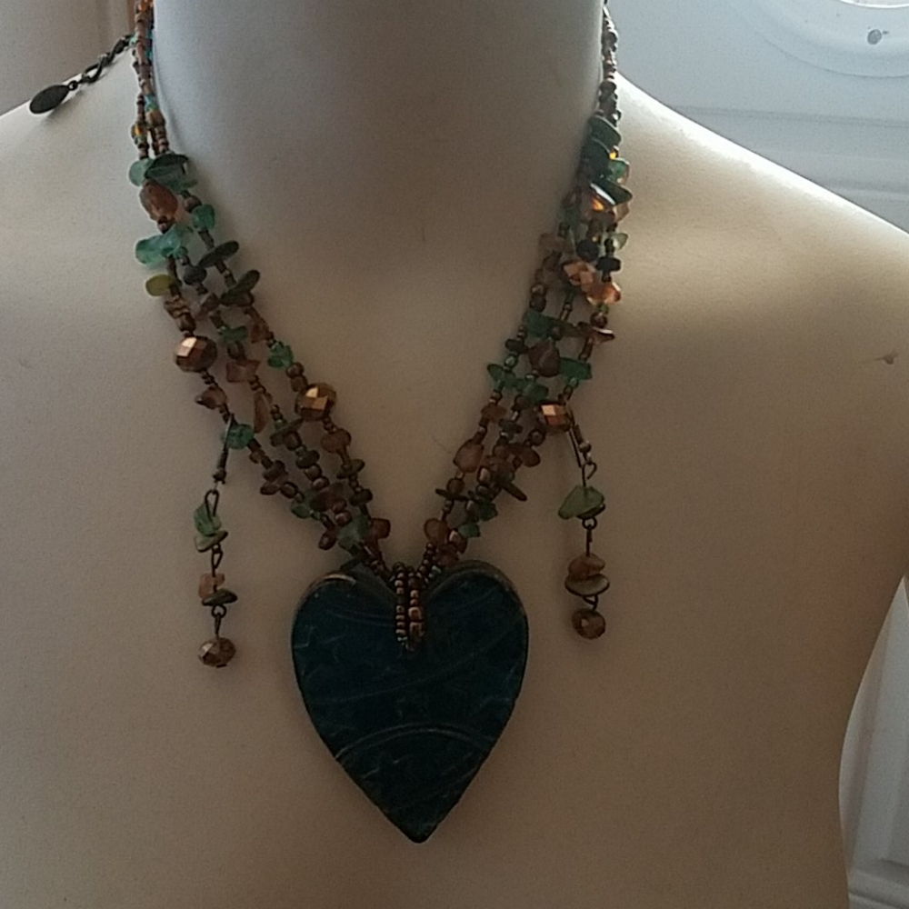 Necklace with matching earrings